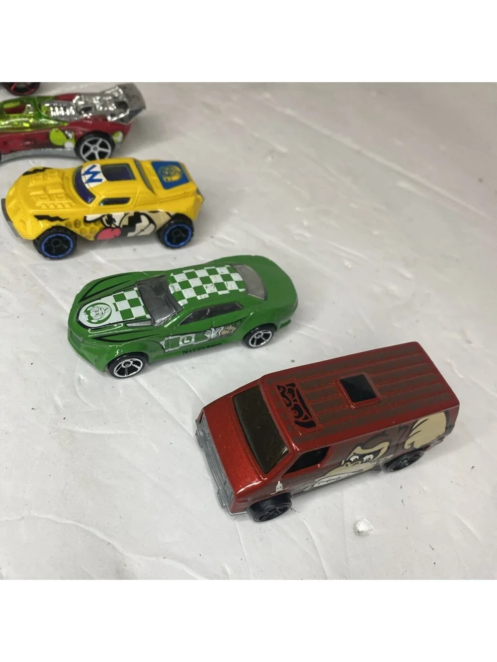 Nintendo Hot Wheels, Set Of 7,Donkey Kong, Yoshi, Toad,Luigi,Mario,warrio